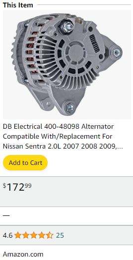 Alternator Replacement For Nissan Versa 